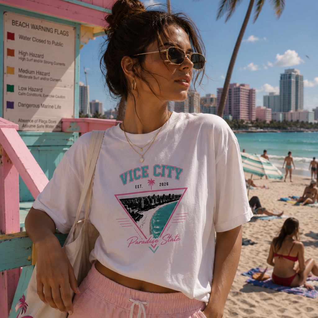 Paradise State Premium Oversized T-Shirt