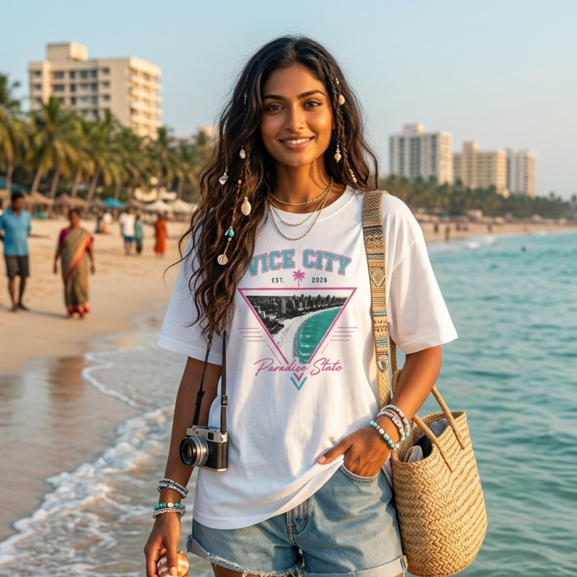 Paradise State Premium Oversized T-Shirt