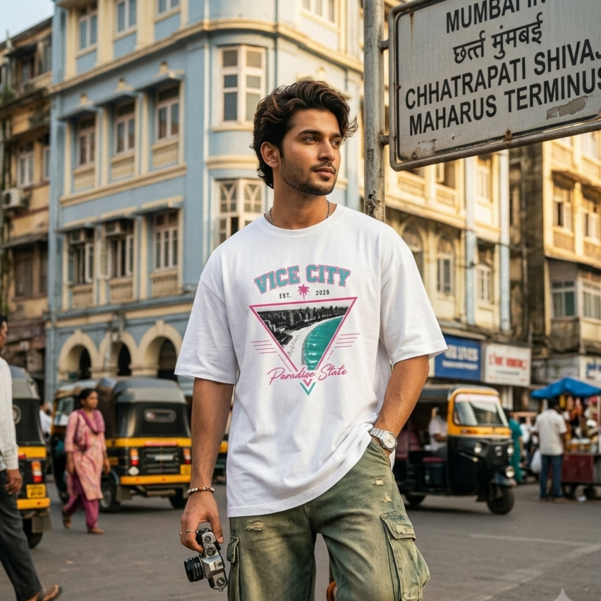 Paradise State Premium Oversized T-Shirt