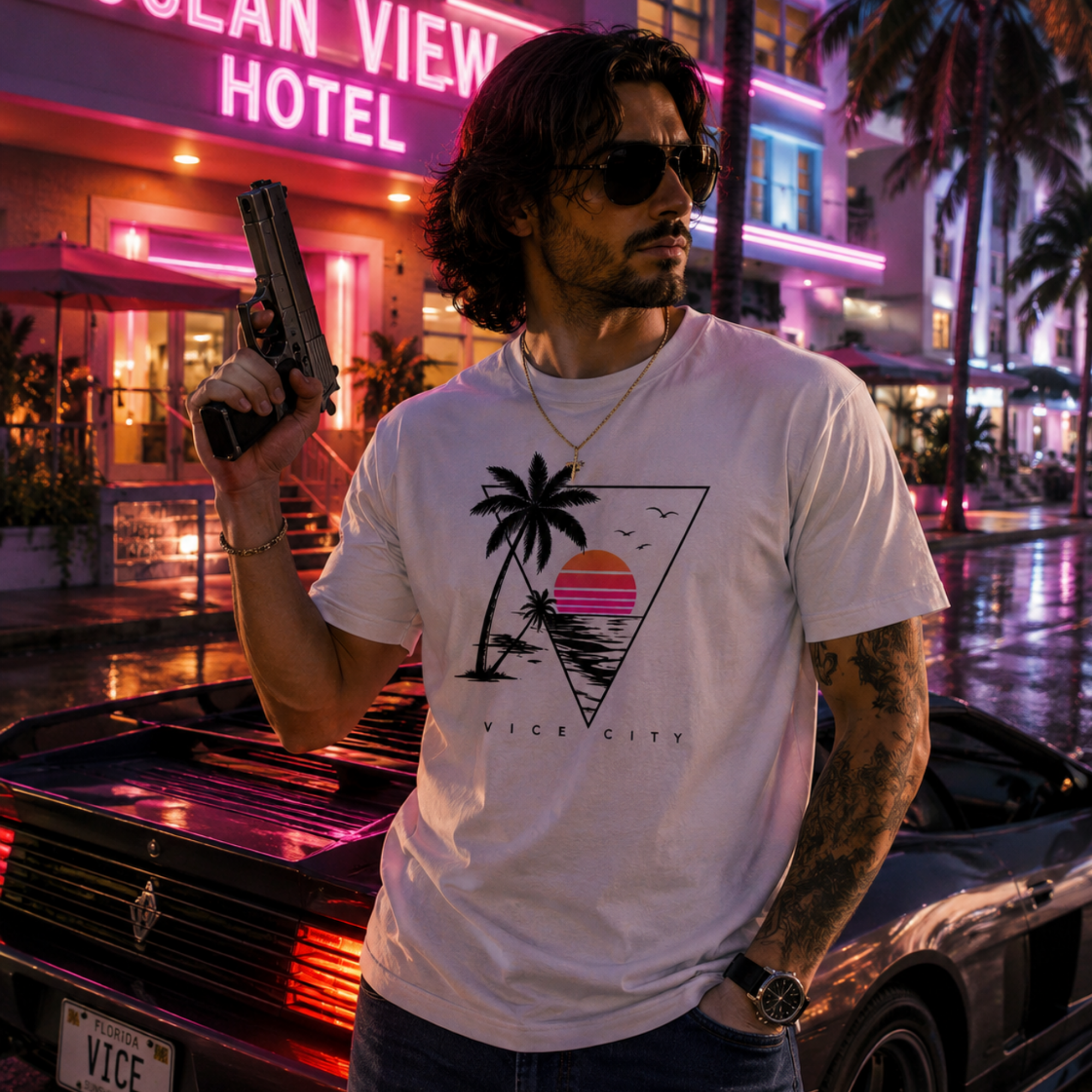 Palm Scene Vice City T-Shirt