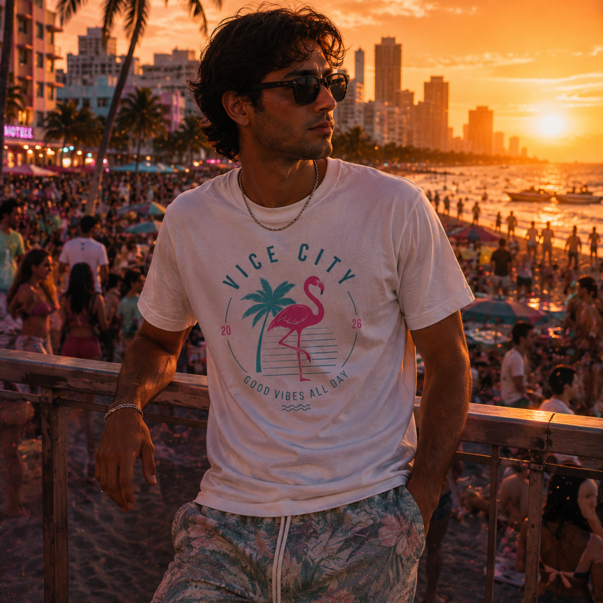 Vice City Flamingo T-Shirt